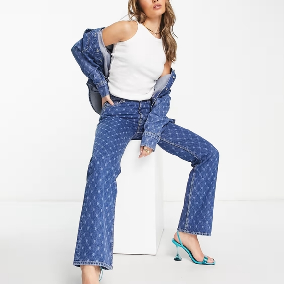 WOMEN'S NEW PARIS ATELIER & OTHER  STORIES BLUE JEANS DENIM PANTS FROM ASOS $129 - Picture 4 of 4